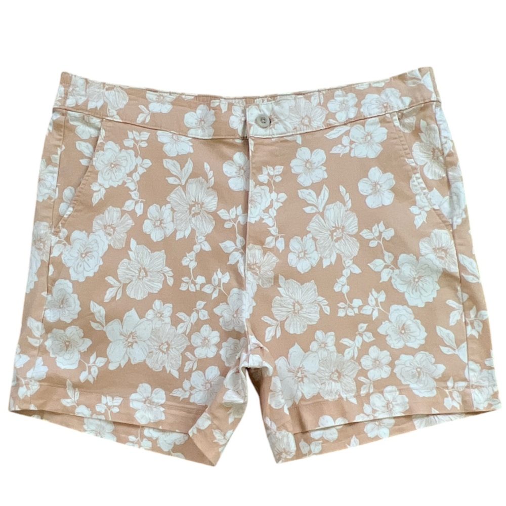 Jach's Girlfriend‎ Coral 5" Floral Shorts Size XXL